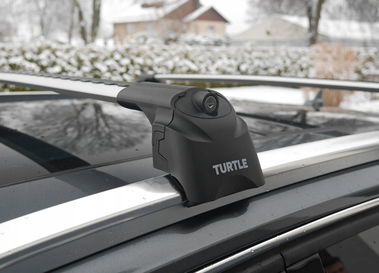 Багажник Turtle Air 2 серебристые для Audi Q5 с 2008г.- (интегрированные рейлинги) - фото 5 - id-p120377088