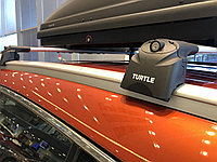 Багажник Turtle Air 2 серебристые для Hyundai Santa Fe / Grand Santa Fe с 2013г.- (на интегрированные