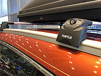Багажник Turtle Air 2 серебристые для Kia Sorento 3, 2015- (на интегрированные рейлинги)