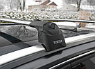 Багажник Turtle Air 2 серебристые  для BMW X1 с интегрированными рейлингами, фото 5