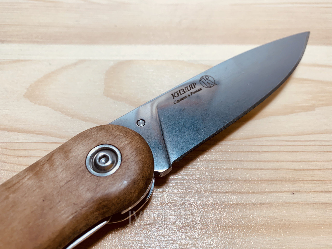 Нож складной Кизляр Байкер-1, рукоять дерево - фото 2 - id-p76934398