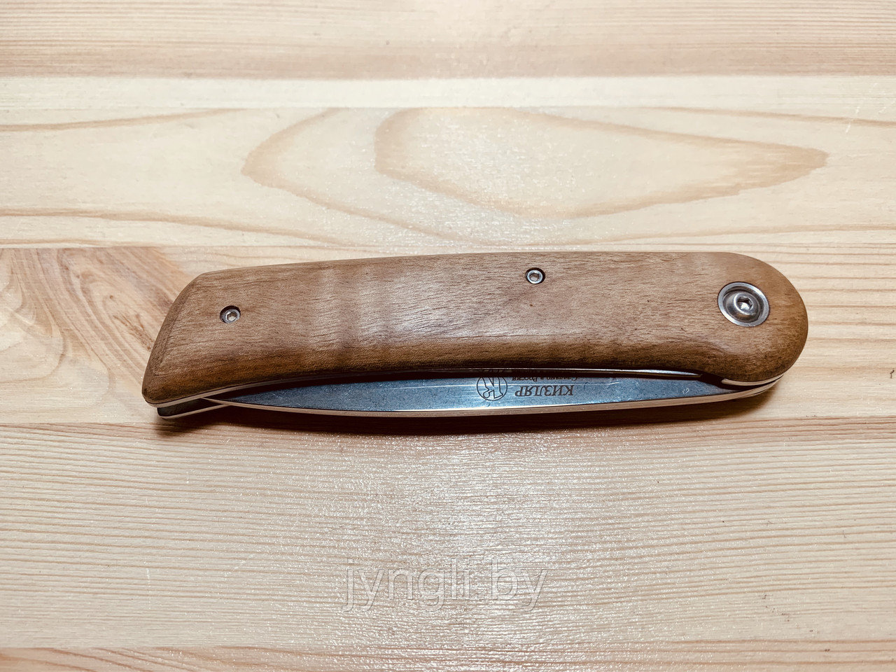 Нож складной Кизляр Байкер-1, рукоять дерево - фото 3 - id-p76934398