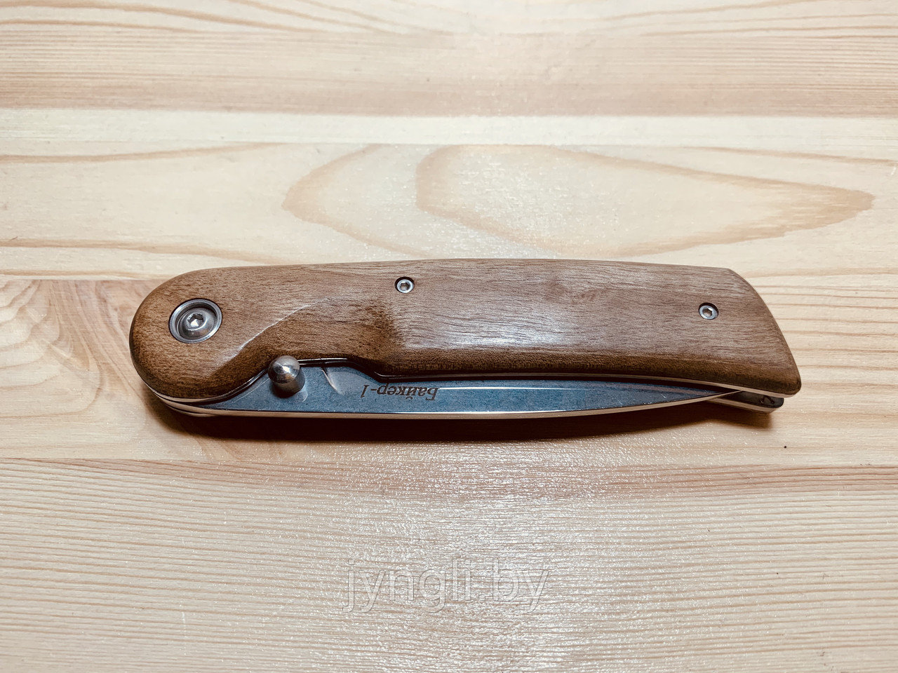 Нож складной Кизляр Байкер-1, рукоять дерево - фото 4 - id-p76934398