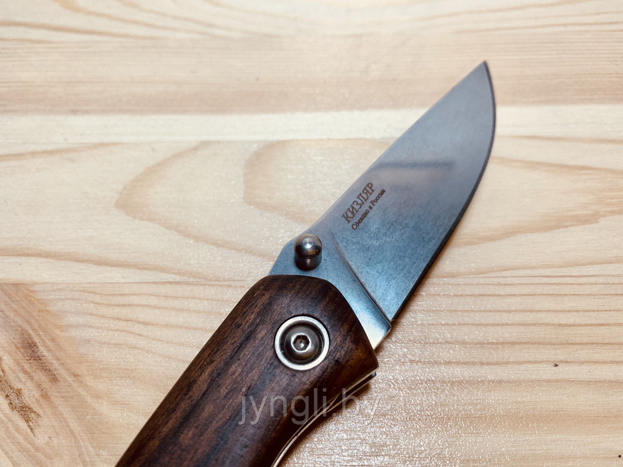 Нож складной Кизляр Ирбис, рукоять дерево - фото 3 - id-p120382985