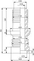 Изолятор неармированный фарфоровый ТВФ-110-2УЗ