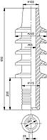 Изолятор неармированный фарфоровый ПР-ВРУ-35М
