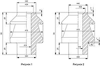 Изолятор неармированный фарфоровый ИПТ-1/400 I О1