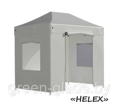 Тент-шатер быстросборный Helex 4320 3x2х3м полиэстер белый - фото 1 - id-p5598923