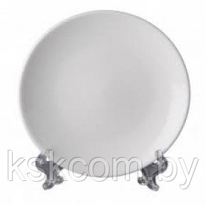 Тарелка для 3D сублимации фарфор белая 250 мм (10"), в инд. упаковке, с подставкой и подвесом - фото 2 - id-p120402667