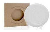 Тарелка фарфор белая для 3D 190 мм (7.5"), в инд. упаковке, с подставкой и подвесом