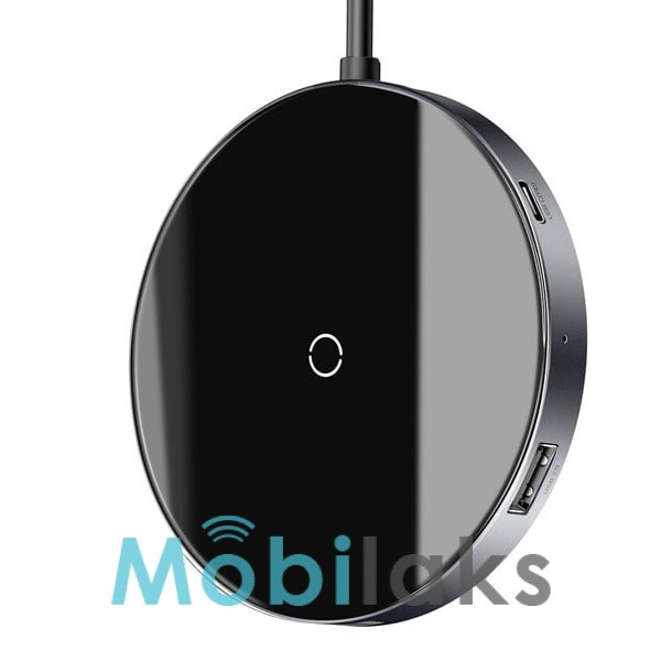 USB-хаб Baseus Circular Mirror Wireless Charger HUB