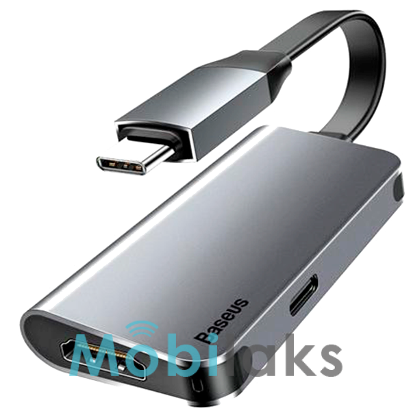Переходник Baseus Little box USB-C/HDMI+USB-C CAHUB-E0G