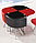 Стеклянный  обеденный стол DT534. Комплект мебели стол со стульями, фото 4