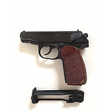 Пневматический пистолет  BAIKAL МР 654К-20 с бородой бакелитовой рукояткой( текстолитовая), фото 3
