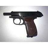 Пневматический пистолет  BAIKAL МР 654К-20 с бородой бакелитовой рукояткой( текстолитовая), фото 5