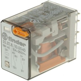Промежуточное реле FINDER 10А (~ 110В AC) / 55.32.8.110.0040