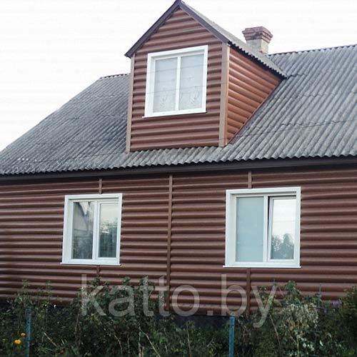 Сайдинг Blockhouse Премиум акриловый, Орех тёмный ВН-03 3100х226мм - фото 2 - id-p120440680