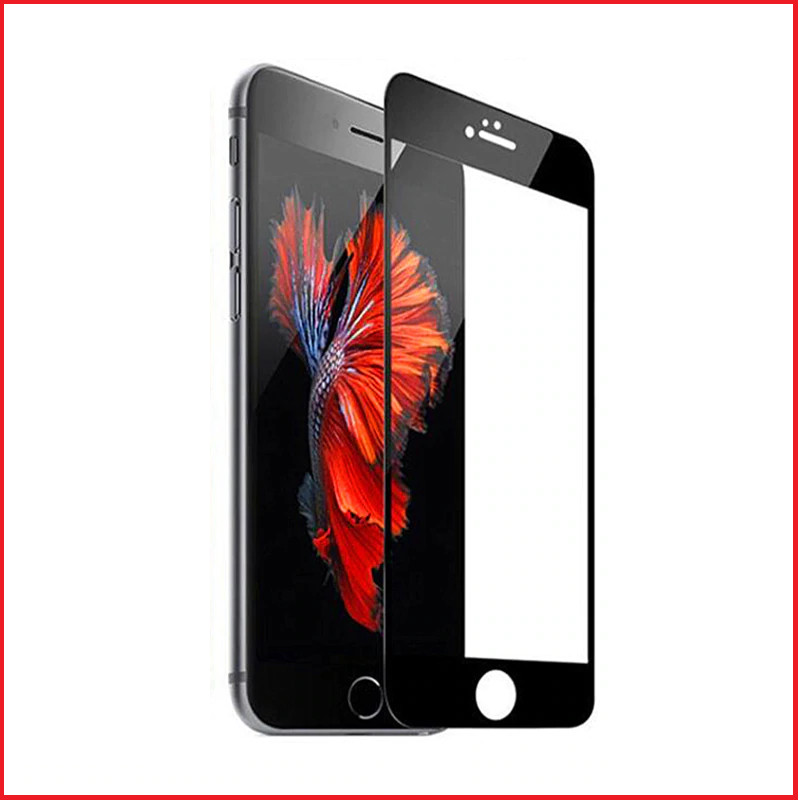 Защитное стекло 3d-100d для Apple Iphone 6 Plus / 6s Plus черный (полная проклейка)
