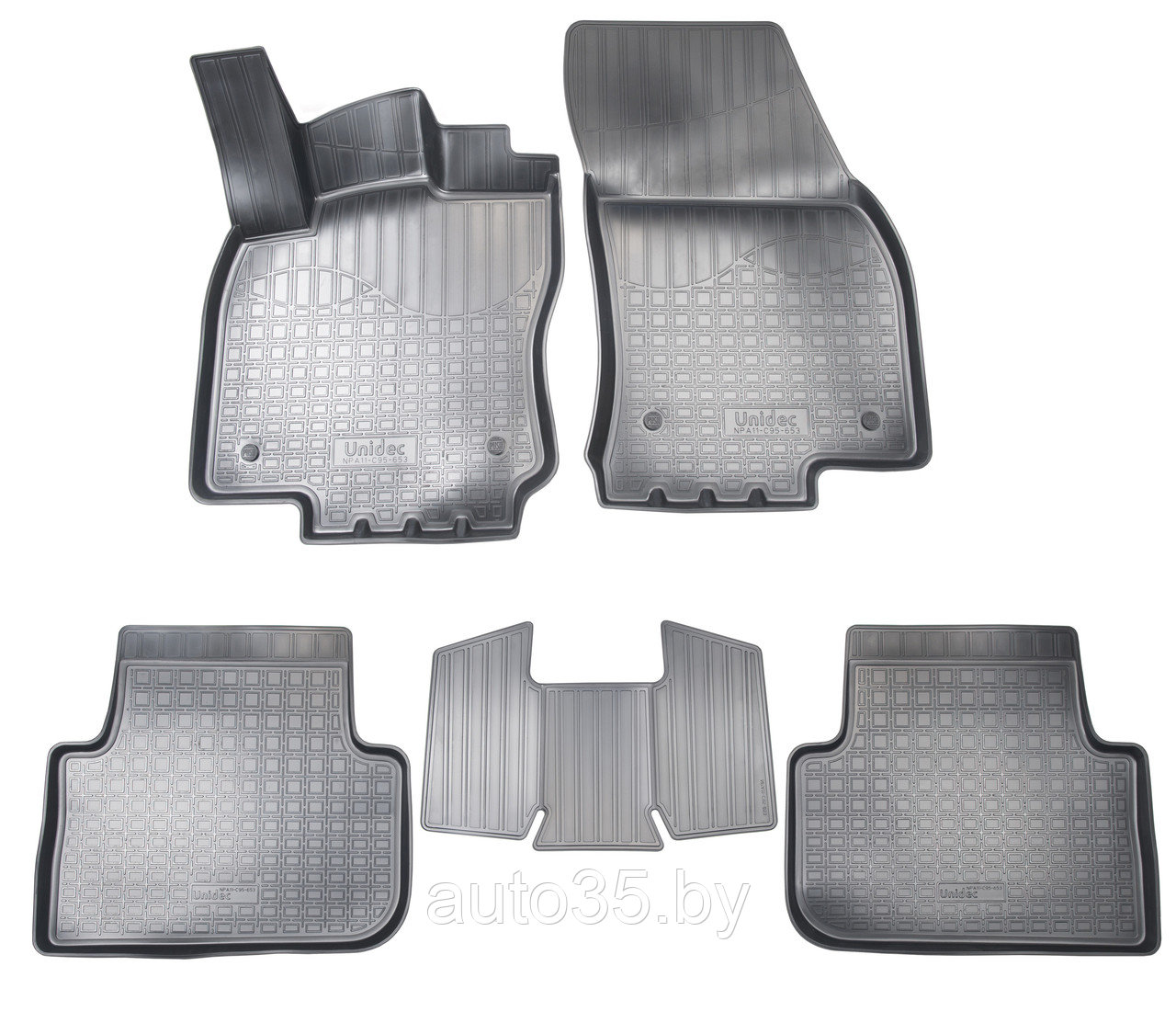 Коврики салонные для Volkswagen Tiguan II 3D (2016)