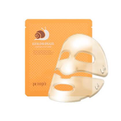 Гидрогелевая маска для лица с муцином улитки Petitfee Gold & Snail Hydrogel Mask Pack