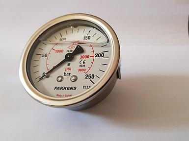 Манометр с задним выходом 250 bar