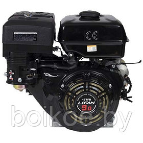Двигатель бензиновый Lifan 177F-D с электростартером (9 л.с., шпонка 25 мм, 7А, 90*90)
