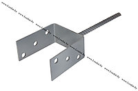 Закладная опора. Опора бруса U-образная 90мм