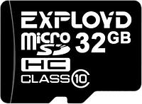 MicroSDHC 32GB Class10 + адаптер SD Карта памяти EXPLOYD