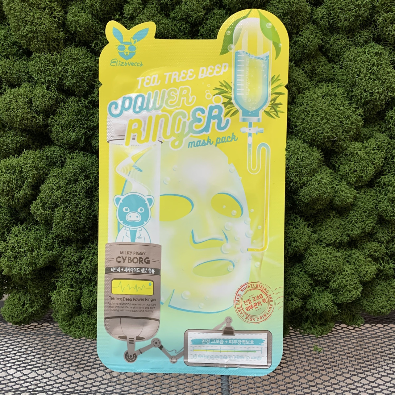 Тканевая маска для лица с экстрактом чайного дерева Elizavecca Tea Tree Deep Power Ringer Mask Pack - фото 1 - id-p120445455