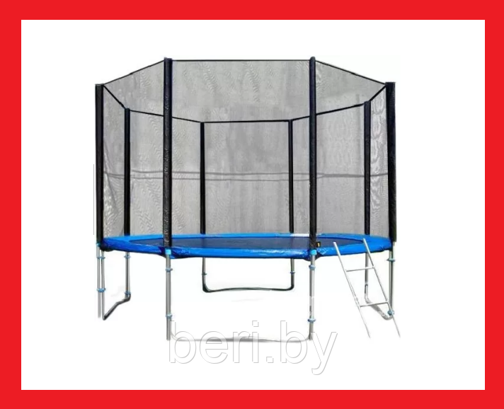 P10-4 Батут Fitness Trampoline 10 FT Pro (4 опоры), 312 см, с защитной сеткой и лестницей, max 180 кг