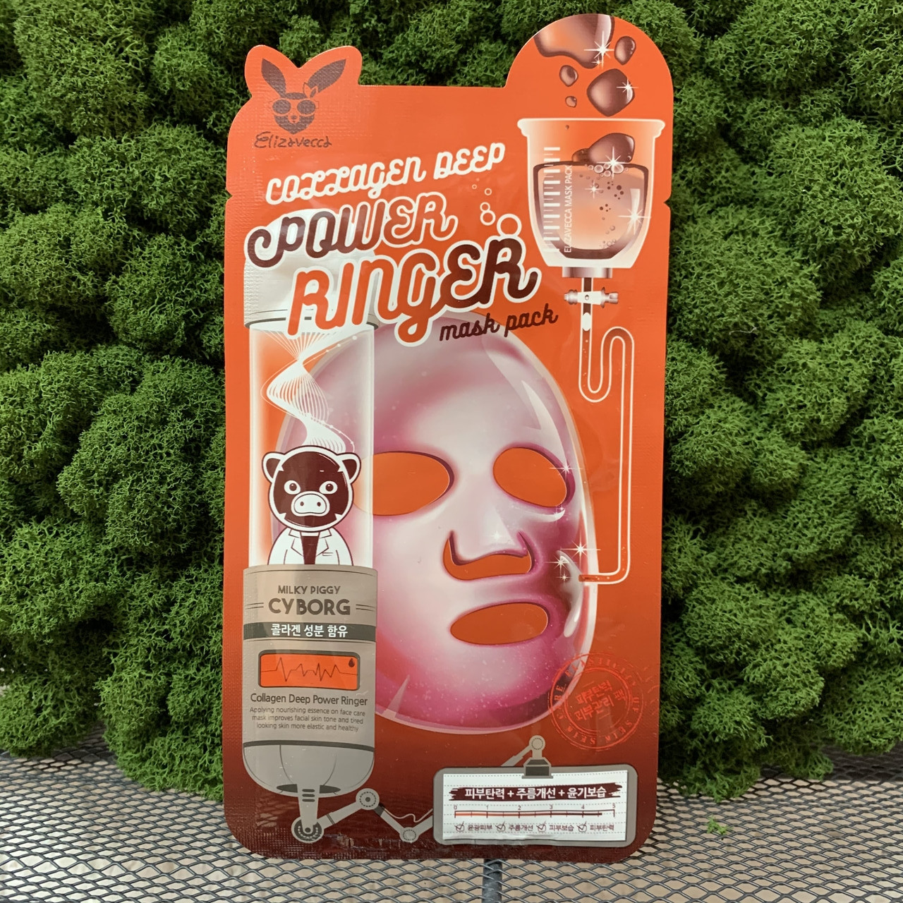 Тканевая маска с коллагеном Elizavecca Collagen Deep Power Ringer Mask Pack - фото 1 - id-p120457878