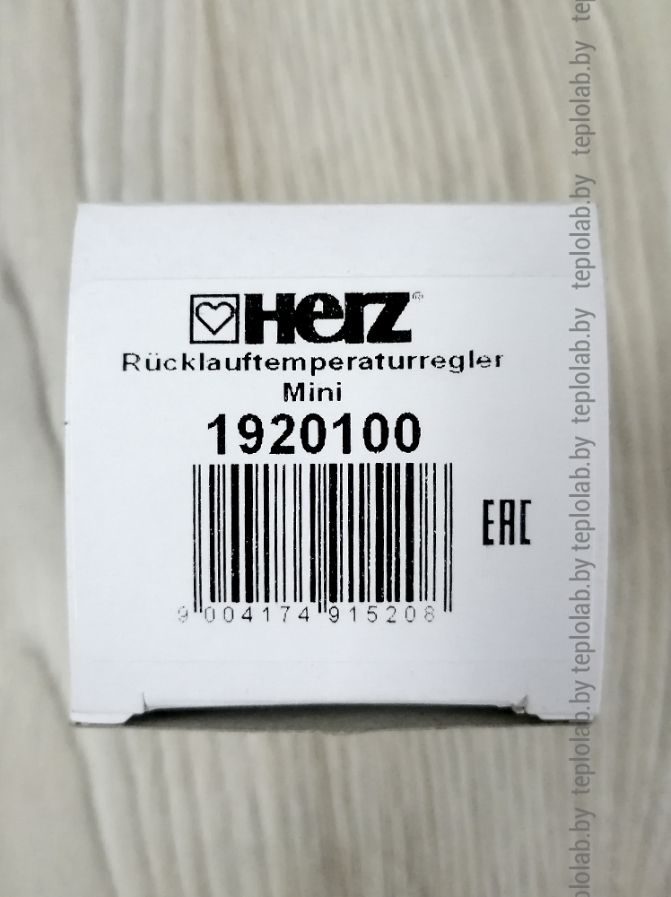 Термостатическая головка Herz Mini RTL, белая - фото 7 - id-p120460253