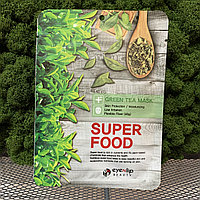 Тканевая маска для лица с экстрактом зеленого чая Eyenlip Super Food Green Tea Mask