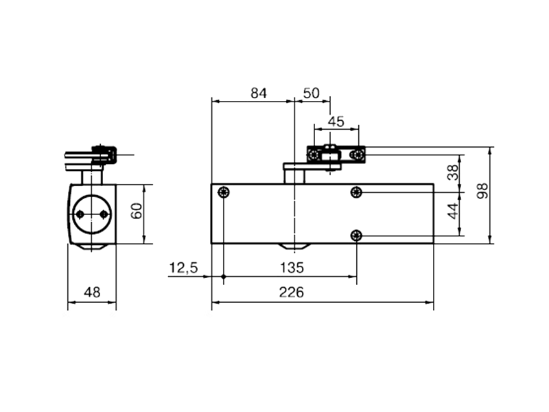 Доводчик дверной Maxbar/Geze TS 2000 V BC (EN-Size 2/4/5, c тягой, белый) - фото 2 - id-p120464623