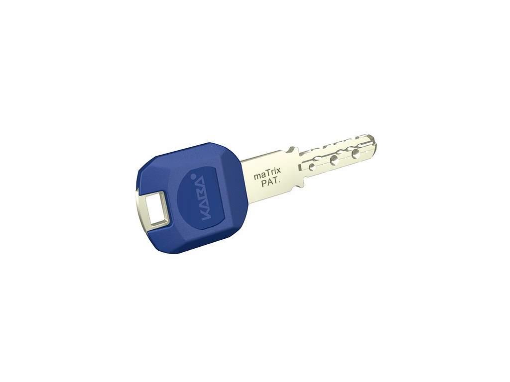 [ПОД ЗАКАЗ] Личинка замка двери Kaba maTrix 35/35 (3 ключа [Large Key] с пласт. наклад. (синяя), - фото 3 - id-p120464805