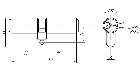 Личинка замка двери Elementis 35/35 (5 ключей, никелированный), фото 2