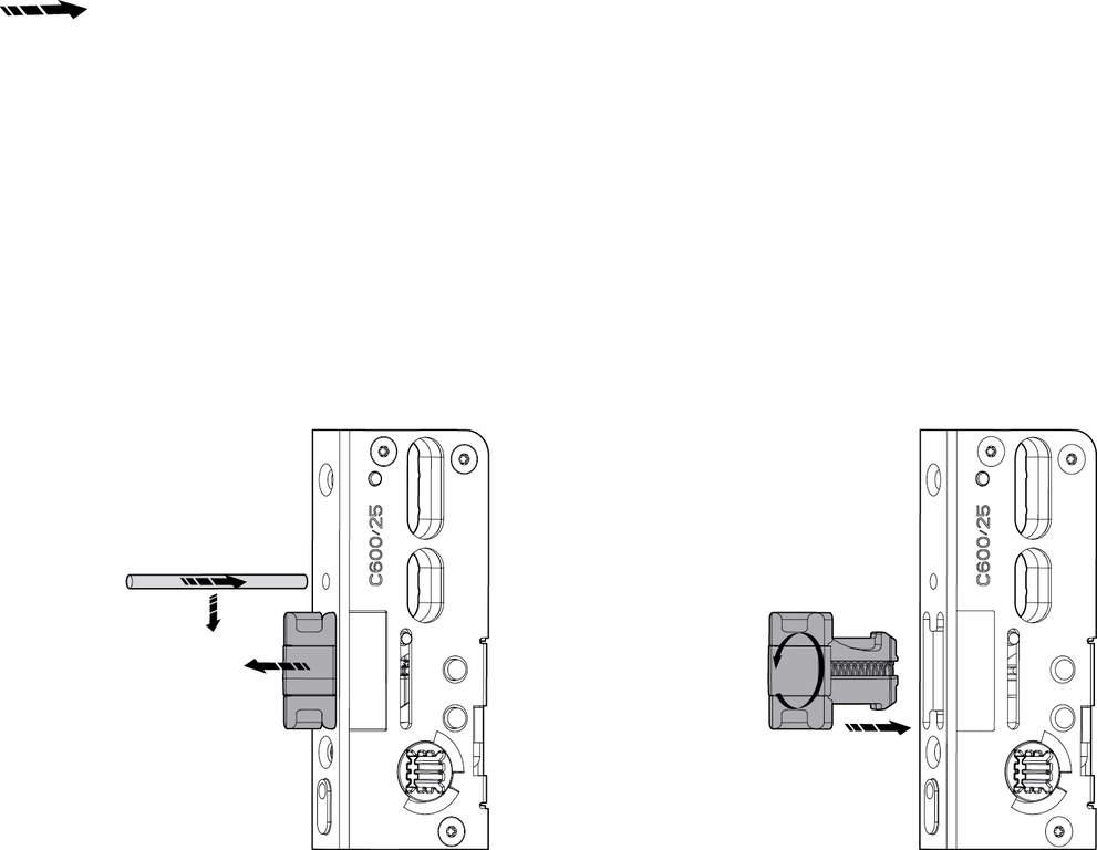 Запор основной Roto H600 35/92/8/4E/1900-2200/F2x16/SIL