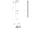 Накладка на цилиндр замка прямоугольная Medos Riga (30x167 мм, INOX) [70S292F6B], фото 2