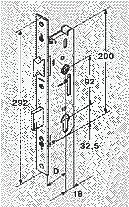 Дверной однозапорный замок Maxbar/FUHR Multisafe 803 (PZ/25/16/92/8 мм) [без защёлки] - фото 2 - id-p120465079