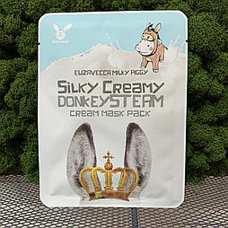 Тканевая маска для лица Elizavecca Silky Creamy Donkey Steam Cream Mask Pack