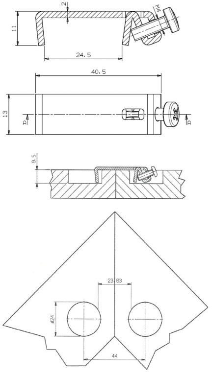 Стяжка угловая для наличников, сталь, оцинкованный - фото 2 - id-p120465334