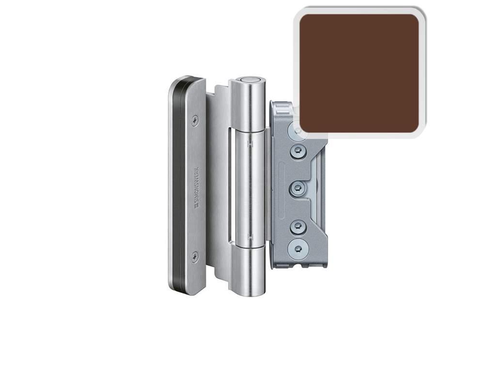 Комплект петель SIMONSWERK для дверей 3 шт. до 160 кг. коричневые модель 4010 с противовзломным штифтом - фото 1 - id-p120465355