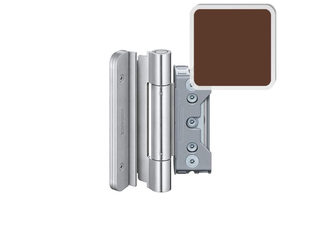 Комплект петель SIMONSWERK для дверей 3 шт. до 160 кг. коричневые модель 4030 с противовзломным штифтом - фото 1 - id-p120465373