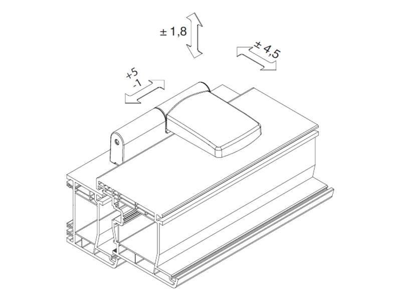 Петля дверная Maco Pro-Door T100P RH18 (3 шт, коричневый) - фото 3 - id-p120465374