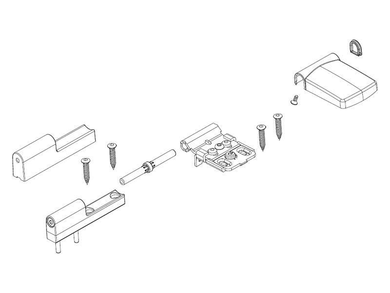 Петля дверная Maco Pro-Door T100P RH18 (3 шт, белый) - фото 2 - id-p120465376