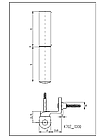 Петля Maxbar KT-R 16/3,0мм, Коричневый RAL8077, фото 2