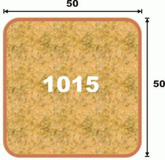 AGT профиль МДФ 1015 (груша (206), 50x50x2795 мм) - фото 2 - id-p120466616
