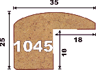 AGT профиль МДФ 1045 (вишня (207), 25x35x2795 мм), фото 2