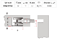 Эксцентрик "Minifix 15" FIRMAX (D=15 мм, L=12 мм, H=7.5 мм, цинк никелированный)