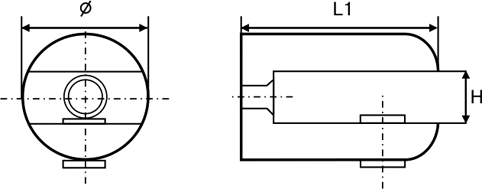 Полкодержатель для стеклянных полок PERMO (d=16 мм, H=7.5 мм, L1=24 мм, хром) - фото 2 - id-p120466884